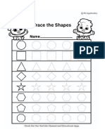 153 Free Printable Worksheets for Kids Dotted Shapes to Trace Worksheet Dotted Shapes to Trace Worksheet