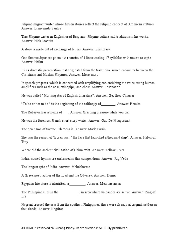 Actual Items Gened Profed 2019 Pdf