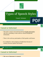 CM-2.2b. Types of Speech Styles (Casual, Intimate)