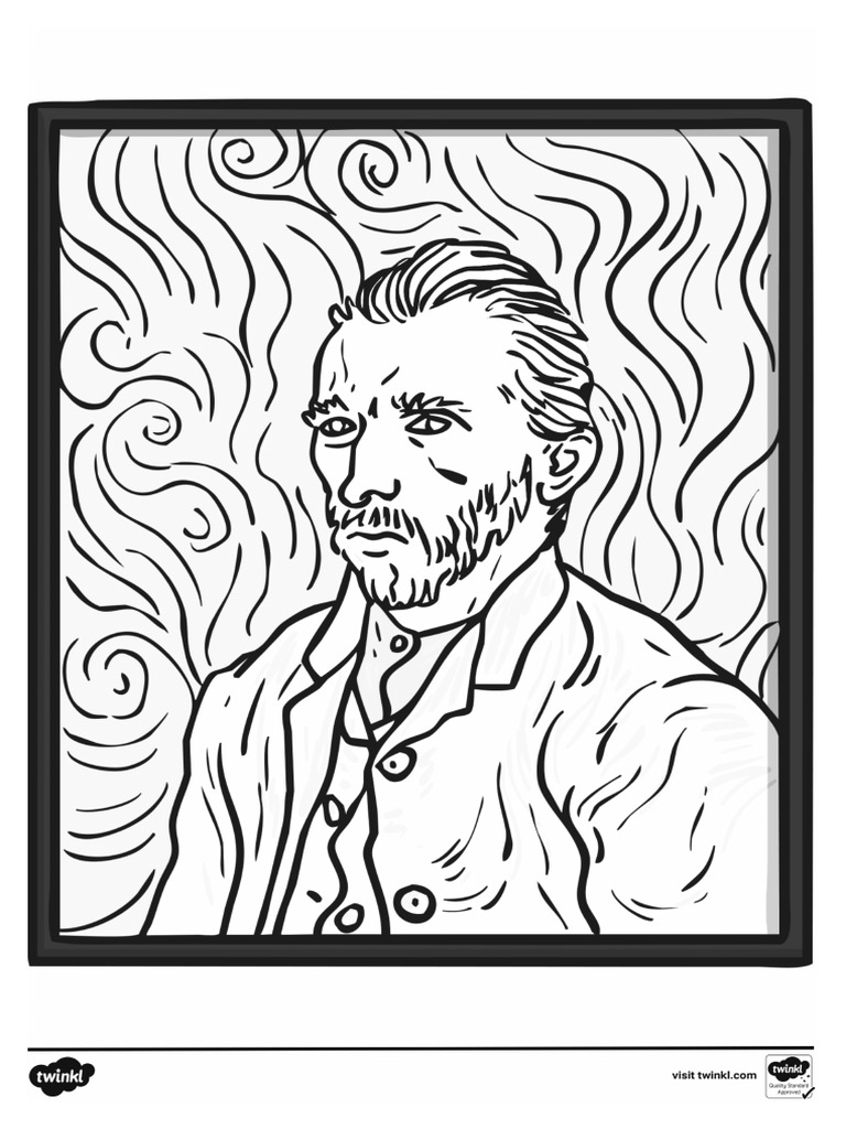 Famous Paintings Colouring Pages Printable - Ver - 1 | PDF