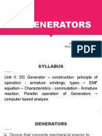 DC Generators Construction and Working