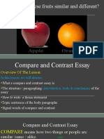 Pare and Contrast Essay