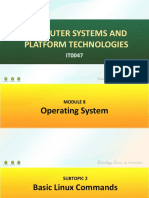 COMPUTER SYSTEMS AND PLATFORM TECHNOLOGIES: Basic Linux Commands