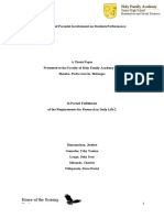 Gr.4 - Framework - The Effects of Parental Invovlvement On Students Performance