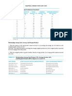 Production and Cost Notes & Questions