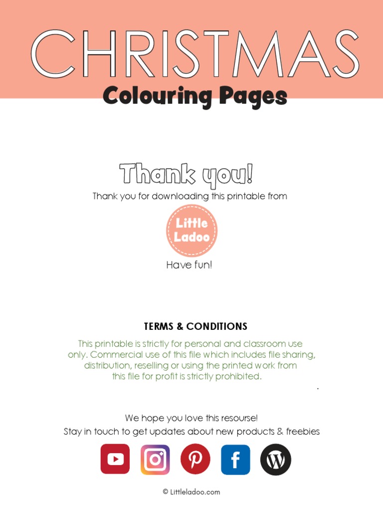 06 Christmas Colouring Pages | PDF