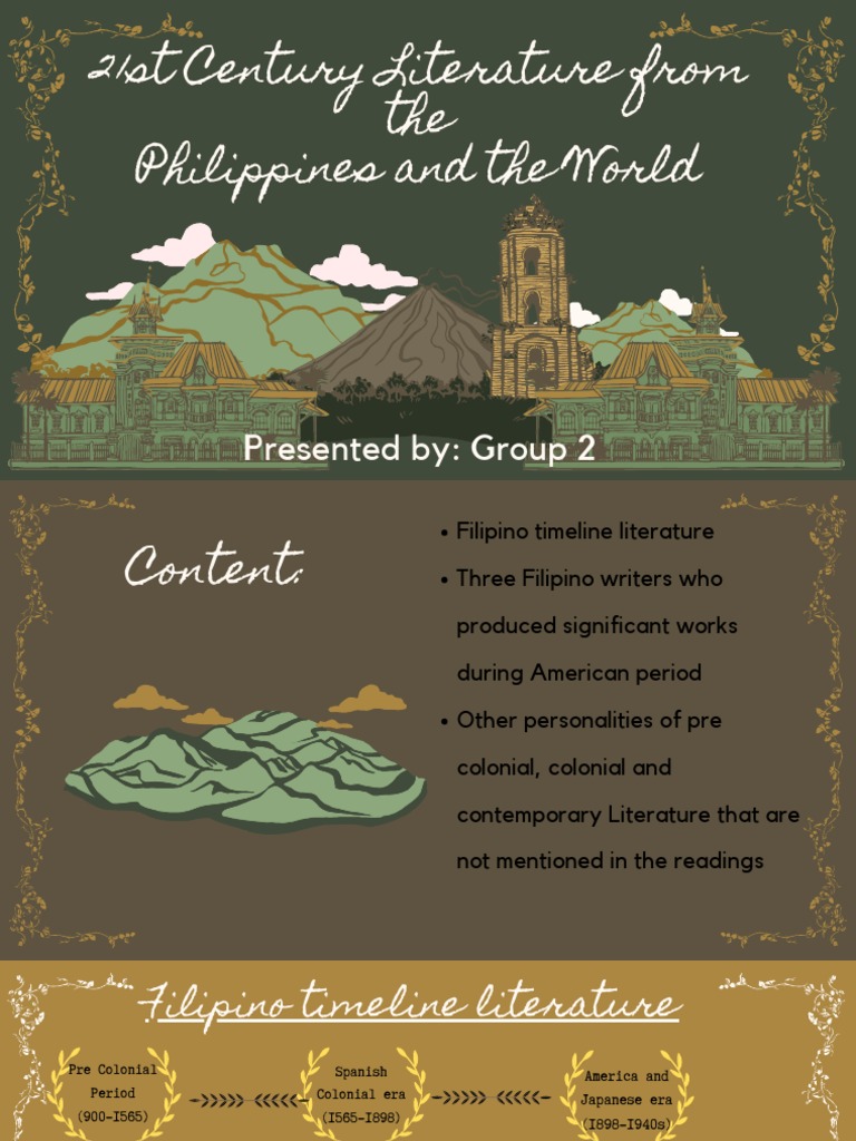 Philippine Literature Timeline Overview | PDF | Philippines | Tagalog ...
