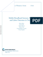 Mobile Broadband Internet Poverty and Labor Outcomes in Tanzania