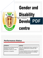 Gender and Disability Mainstreaming Awareness Action Plan