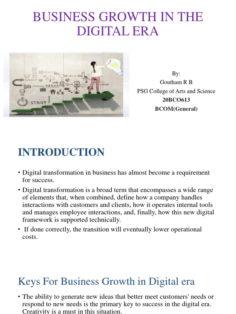 Keys to Digital Business Growth | PDF | Economies | Business