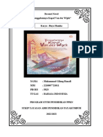 Resensi Novel Muhammad Gilang Hanafi