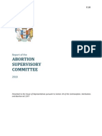 DBHOH PAP 21018 Abortion Supervisory Committee Report