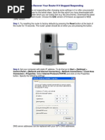 ! Router Recovery Steps