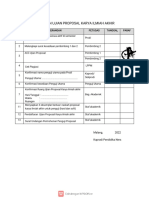 Form Pendaftaran Ujian Proposal Karya Ilmiah Akhir: Malang, 2022 Kaprodi Pendidika Ners