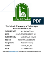 Muhammad Hamid F20rinft1m01089 (2M) Firewall, Ids, Ips