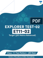 SOLUTIONS EXPLORER TEST-02 (ET11-02) 13th Nov.