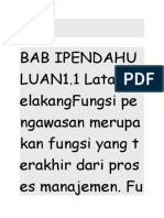Bab Ipendahu Luan1.1 Latar B Elakangfungsi Pe Ngawasan Merupa Kan Fungsi Yang T Erakhir Dari Pros Es Manajemen. Fu