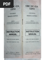 Download Remotecontrolurc 11C 12A by registers SN60945678 doc pdf