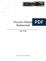 Proyecto Educativo Institucional PEI 2016