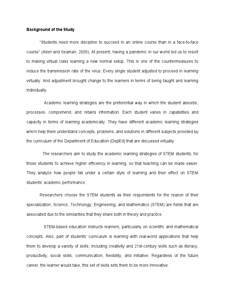 Background of The Study | PDF | Career & Growth | Wellness