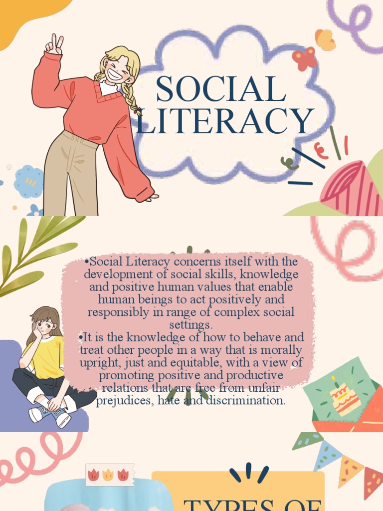 Social Literacy PDF Literacy