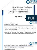 Achieving Operational Excellence and Customer Intimacy Enterprise Applications - Part 02