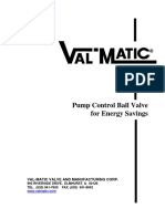 Val Matic Pump Control Ball Valve For Energy Savings
