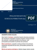 Pertemuan 1 - Pengantar MK Sosiologi Perkotaan Dan Perdesaan