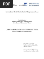 Download A help or a hindrance The role of social media in natural disaster management by Oscar Schlenker SN60947083 doc pdf