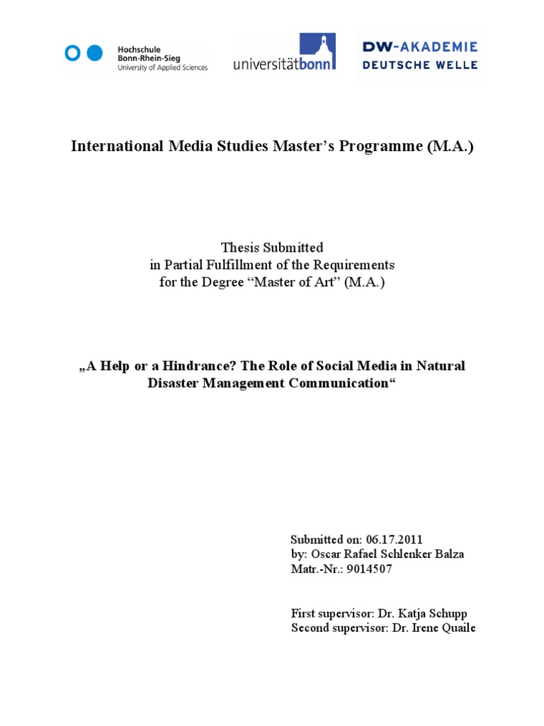 Social Media's Impact on Disaster Management | PDF | Emergency ...
