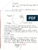 Class 8, Physics Notes of Chapter 5, Subtopic - Spherical Mirrors
