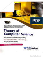 Theory of Computer Science by Techknowledge