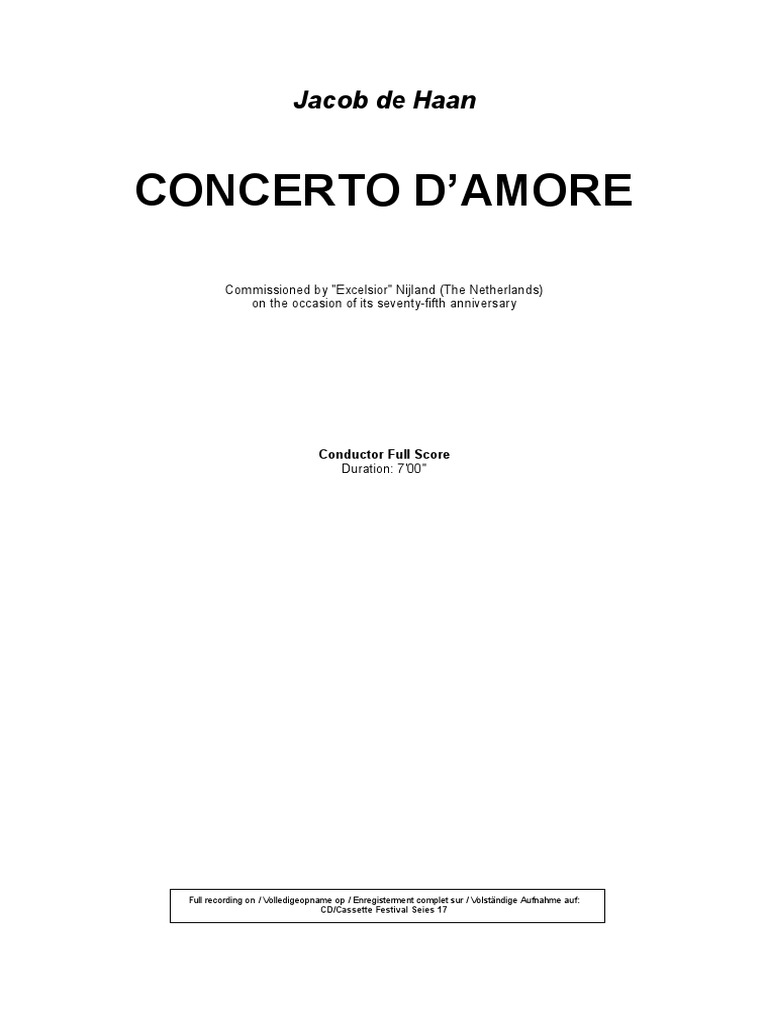 Concerto D Amore Jacob de Haan Compress (1) 221104 201010 PDF