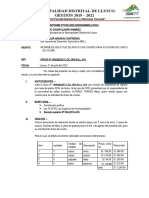 INFORME Nº 0192 - SOLICITUD DE APOYO CON VIVERES PARA CHACO DE VICUÑA