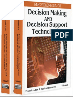 Encyclopedia of Decision Making and Decision Support Technologies