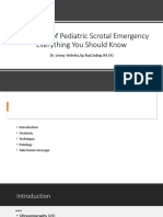 Ultrasound of Srotal Emergency in Pediatric 
