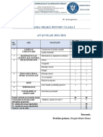 Schema Orară