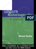 Bentley Michael Modern Historiography An Introduction Routledge 2014 2005