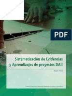 Sistematizacion Evidencias y Aprendizajes de Proyectos Daii 2019 2020 VF