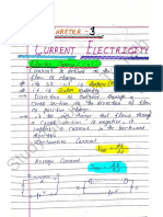 Chapter 3 CURRENT ELECTRICITY Physics Class 12th Handwritten PDF Notes - Unlocked