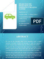 Brake Failure Detection and Emergency Braking System