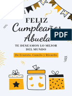 Tarjeta de Felicitación de Cumpleaños Ilustrada y Festiva Amarillo y Negro