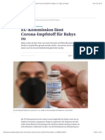 Für Kinder ab 5 bereits zugelassen: EU-Kommission lässt Corona-Impfstoff für Babys zu | Tages-Anzeiger