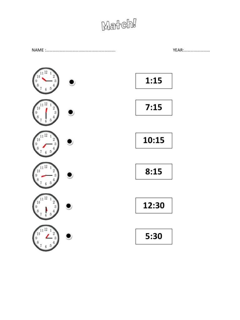 Time Wsheet | PDF | Language Arts & Discipline | Foreign Language Studies