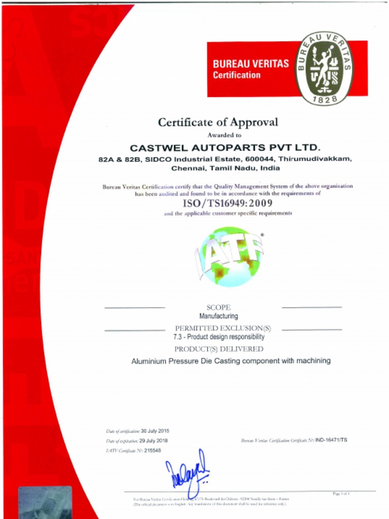 TS Certificate PDF