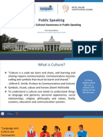 Cultural Awareness in Public Speaking