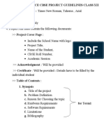 Computer Science Cbse Project Guidelines Class Xii