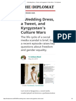 A Wedding Dress, A Tweet, and Kyrgyzstan's Culture Wars - The Diplomat