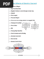 Magnetic Effects of Electric Current