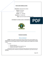 Assignment Pesticide Formulations